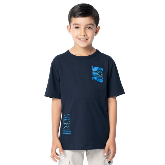 Wonder Nation Boys Short Sleeve Elevated Graphic T-Shirt, Sizes 4-18 & Husky
