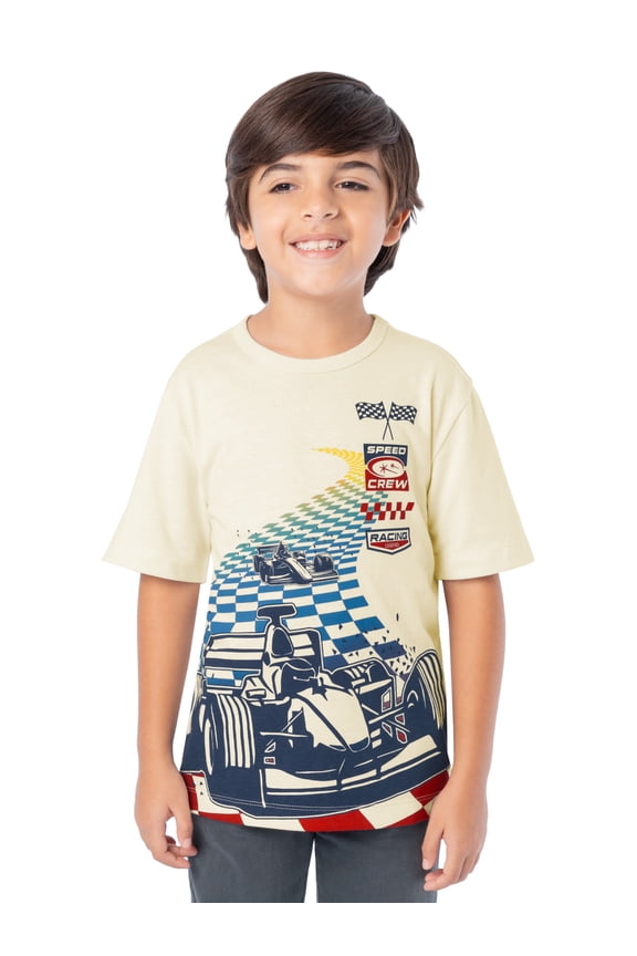 Boy's Short Sleeve Elevated Graphic T-Shirt, Sizes 4-18 & Husky