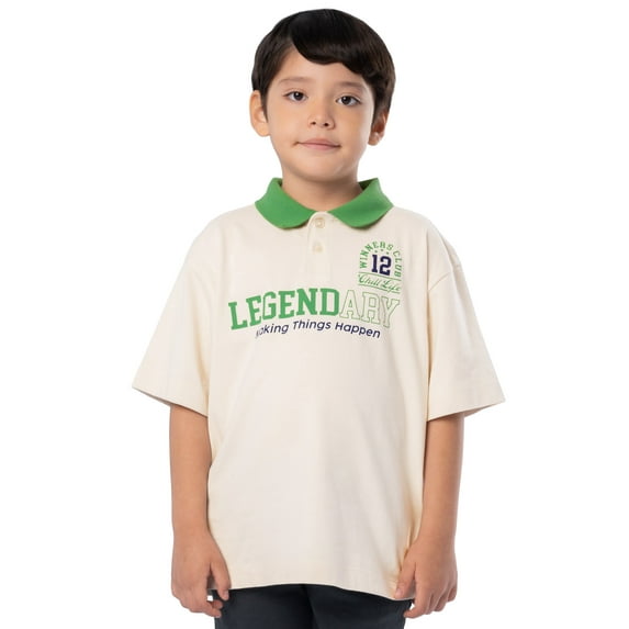 Wonder Nation Boy's Short Sleeve Graphic Polo T-Shirt, Sizes 4-18 & Husky