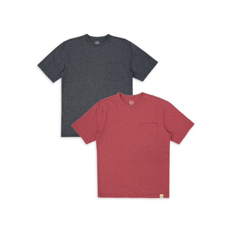 Wonder Nation Boy\'s Short Sleeve Pocket T-Shirt, 2-Pack, Sizes 4-18 & Husky