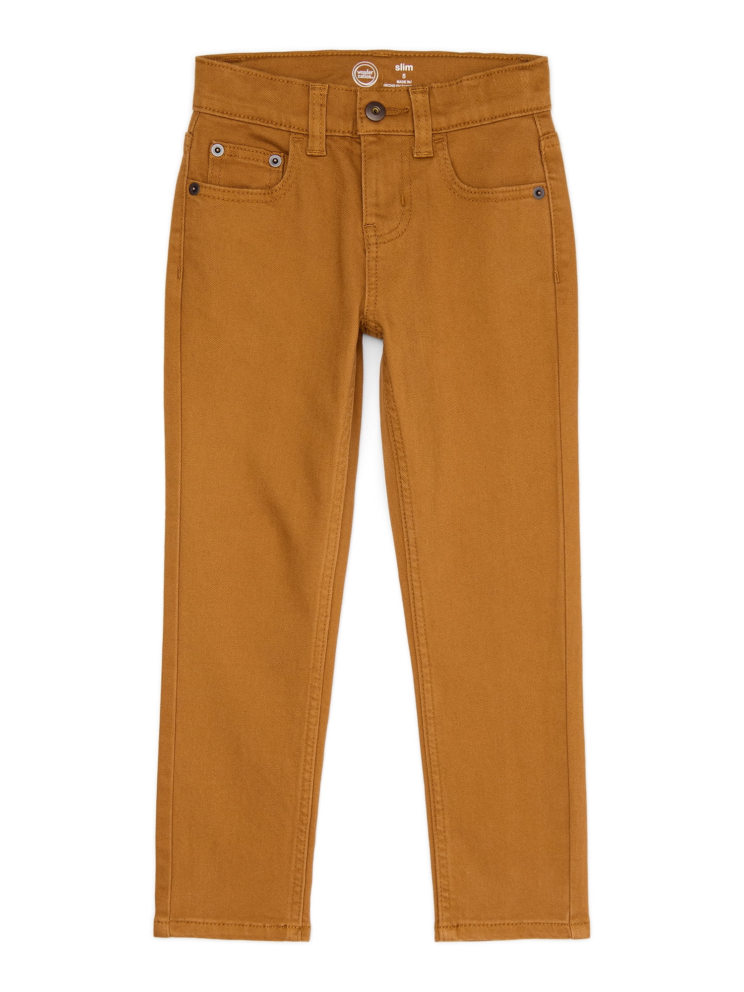 Wonder Nation Slim Denim Jeans, Sizes 4-18 & Husky