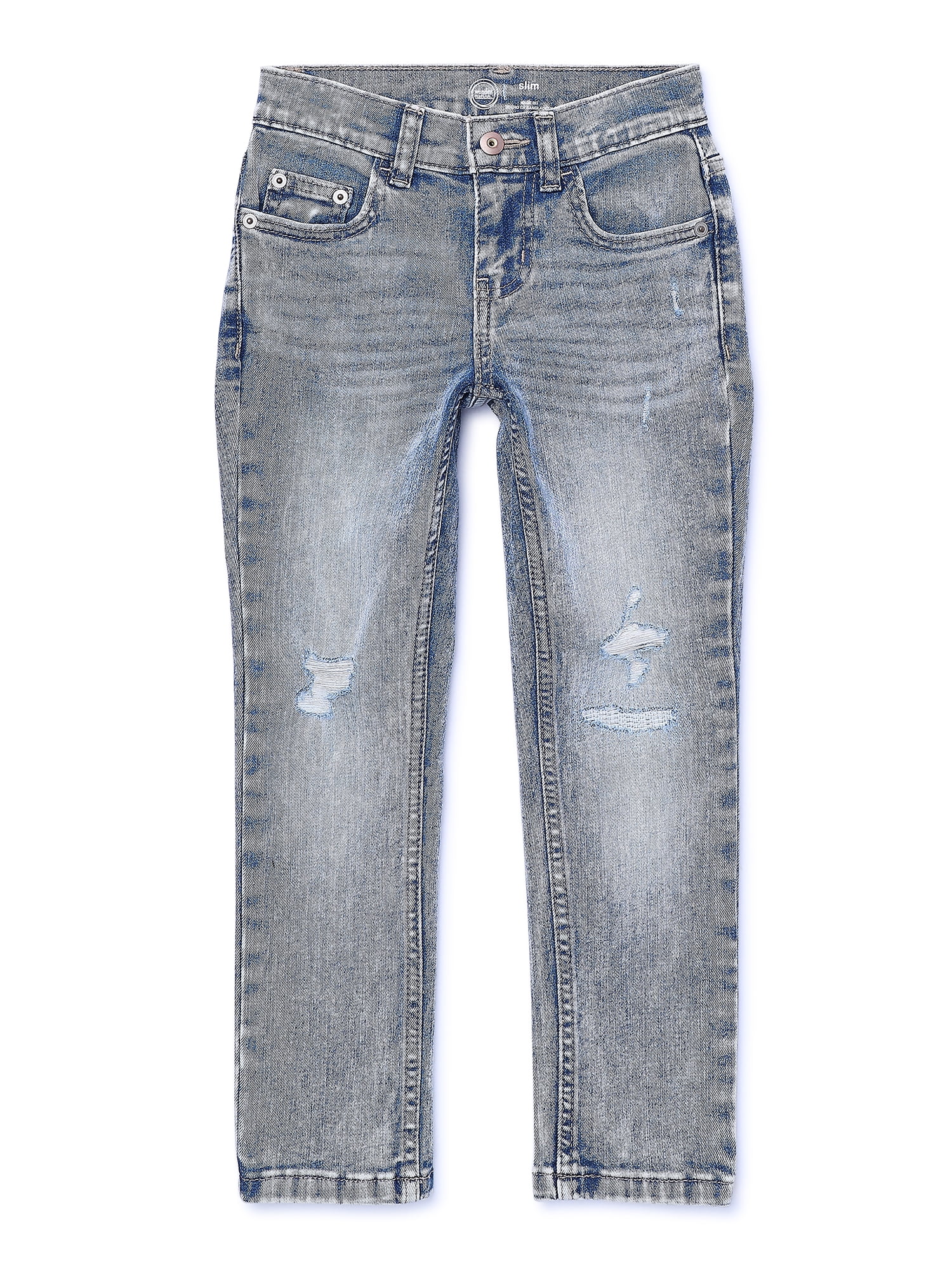 Wonder Nation Slim Denim Jeans, Sizes 4-18 & Husky