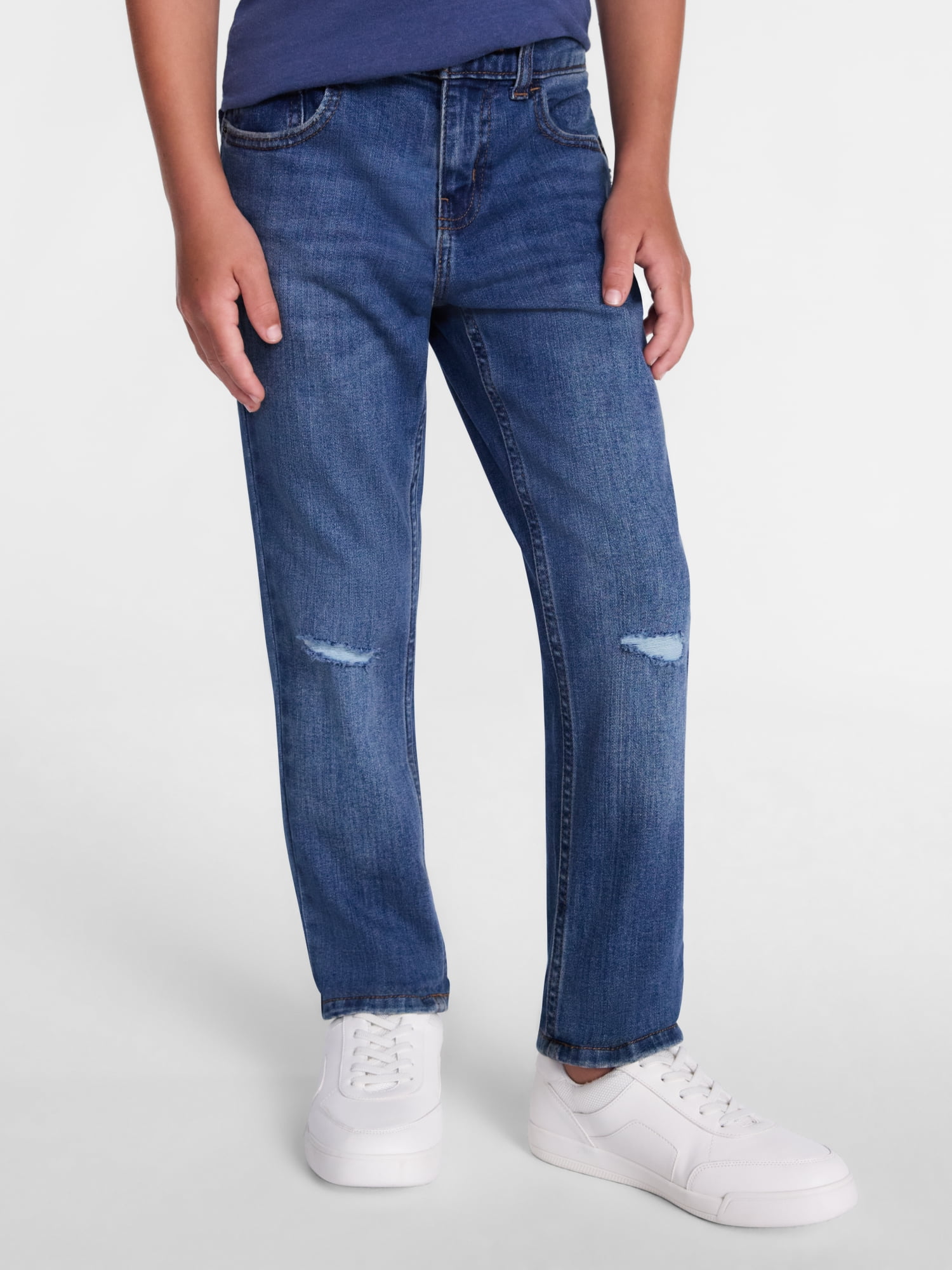 Wonder Nation Slim Denim Jeans, Sizes 4-18 & Husky