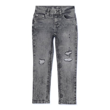 Wonder Nation Boy's Slim Fit Denim Jeans, Sizes 4-18 & Husky