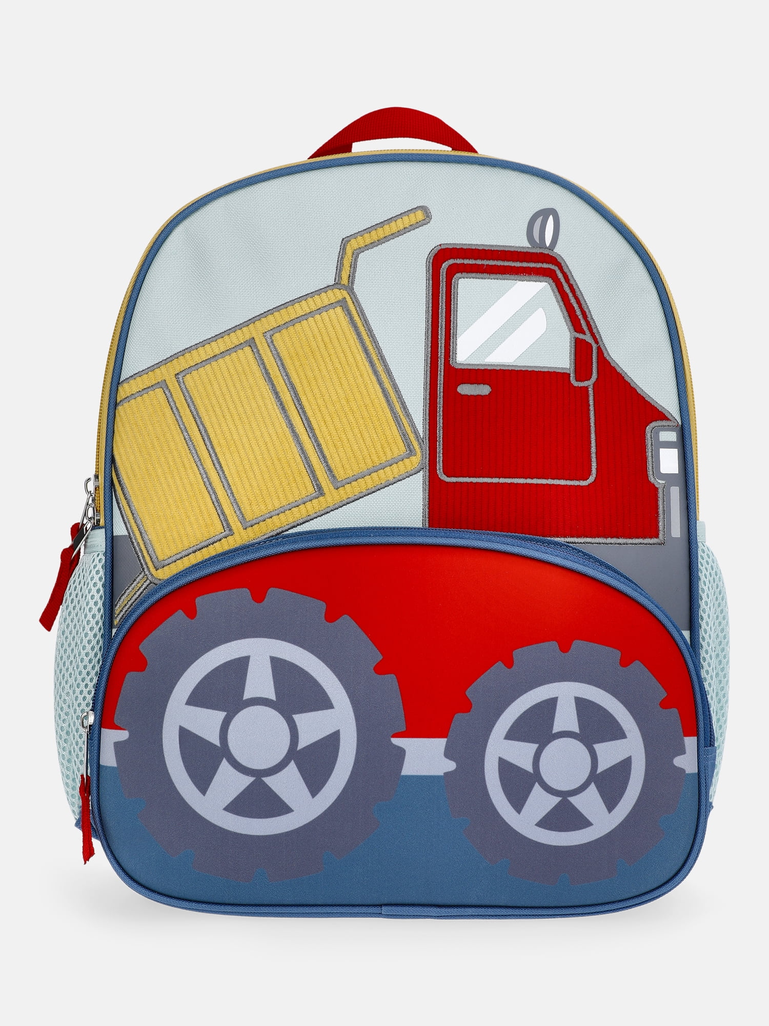 Wonder Nation Toddlers' 13.5” Beep Beep Dump Truck Backpack, Dusty Denim