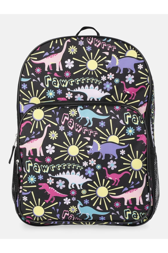 Kids' 17" Fossil Garden Backpack, Black