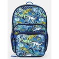 thumbnail image 1 of Wonder Nation Boys 17" Pop Art Dinosaur Backpack & Lunch Set, Navy, 1 of 5