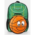 thumbnail image 1 of Wonder Nation Boys 17" Court Time Basketball Backpack & Lunch Set, Astro Turf Green, 1 of 5