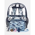 thumbnail image 1 of Wonder Nation Kids' Clear Shark 17" Sensory Backpack and Lunch Tote Set, 2-Piece, Blue, 1 of 5