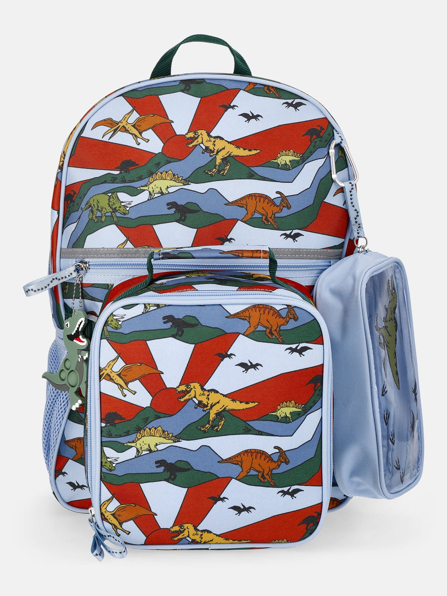 Wonder Nation Kids' Dino World 17" Backpack, Lunch Tote and Pouch Set, 3-Piece