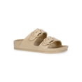 thumbnail image 1 of Wonder Nation Little and Big Kids Two Buckle Footbed Slide Sandals, 1 of 6