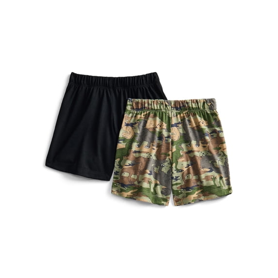 Wonder Nation Boys 2 Pack Sleep Shorts, 2-Piece, Sizes 4-18