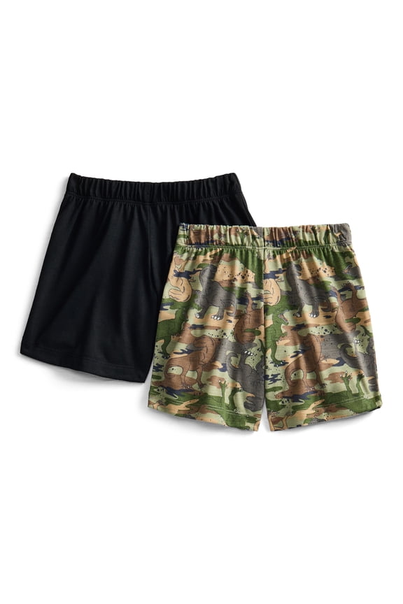 Boys Printed Sleep Shorts, 2-Pack, Sizes 4-18