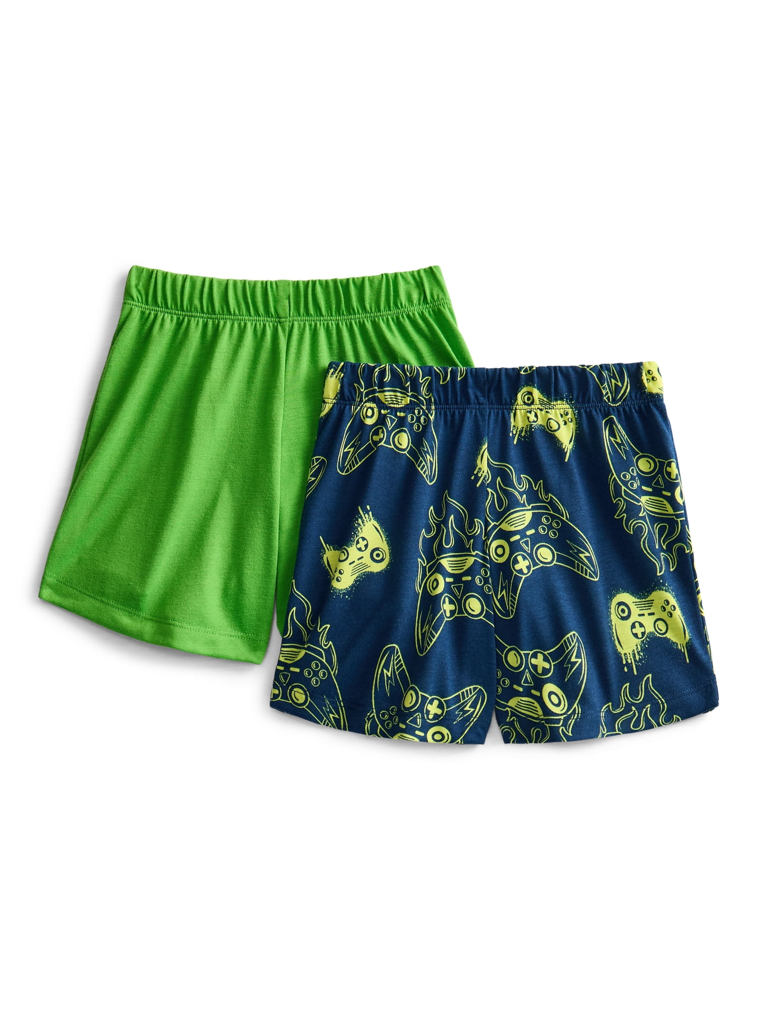 Wonder Nation Boys 2 Pack Sleep Shorts, 2-Piece, Sizes 4-18