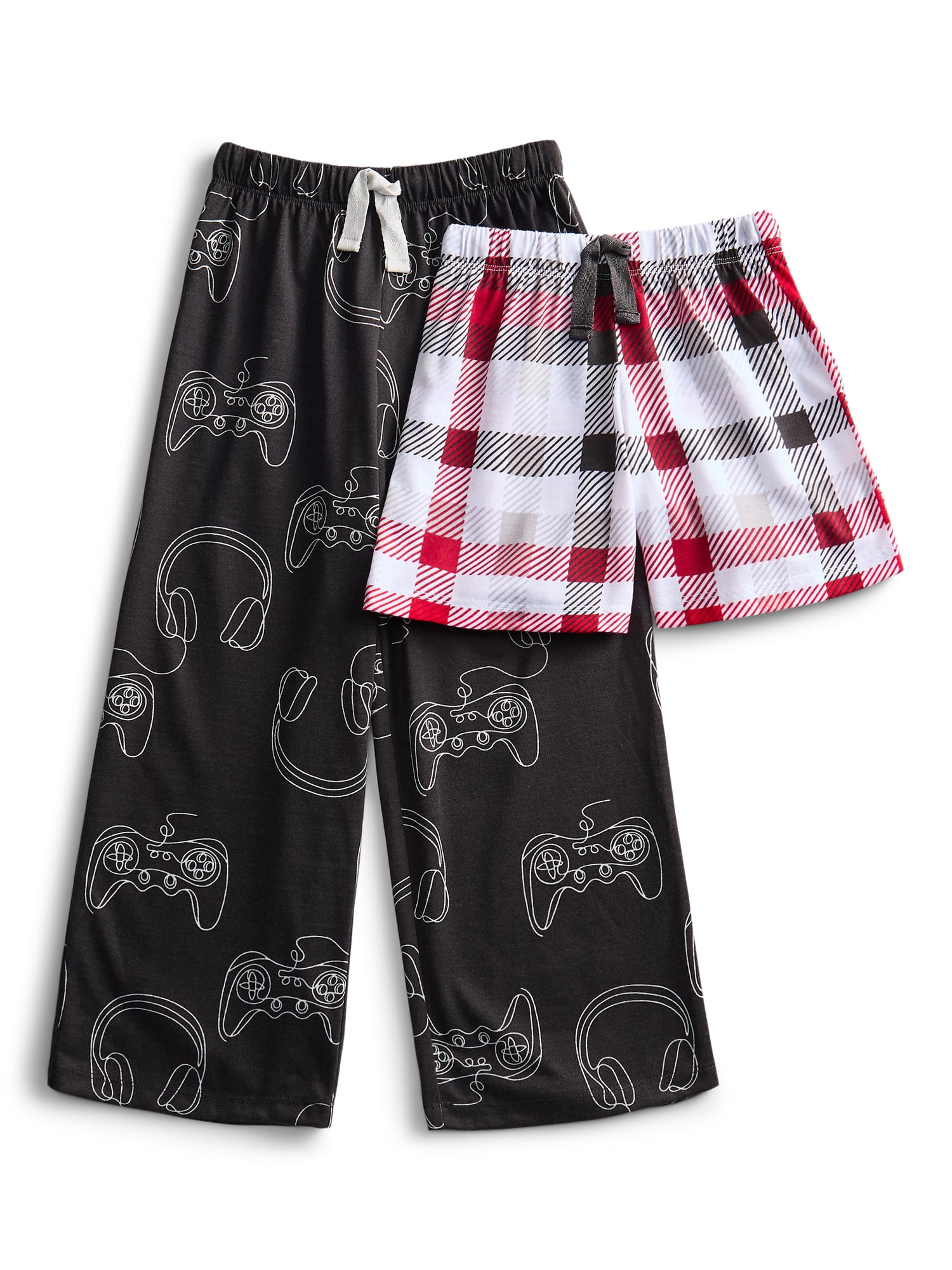 Wonder Nation Boys Sleep Pants and Shorts Set, 2-Pack, Sizes 4-18