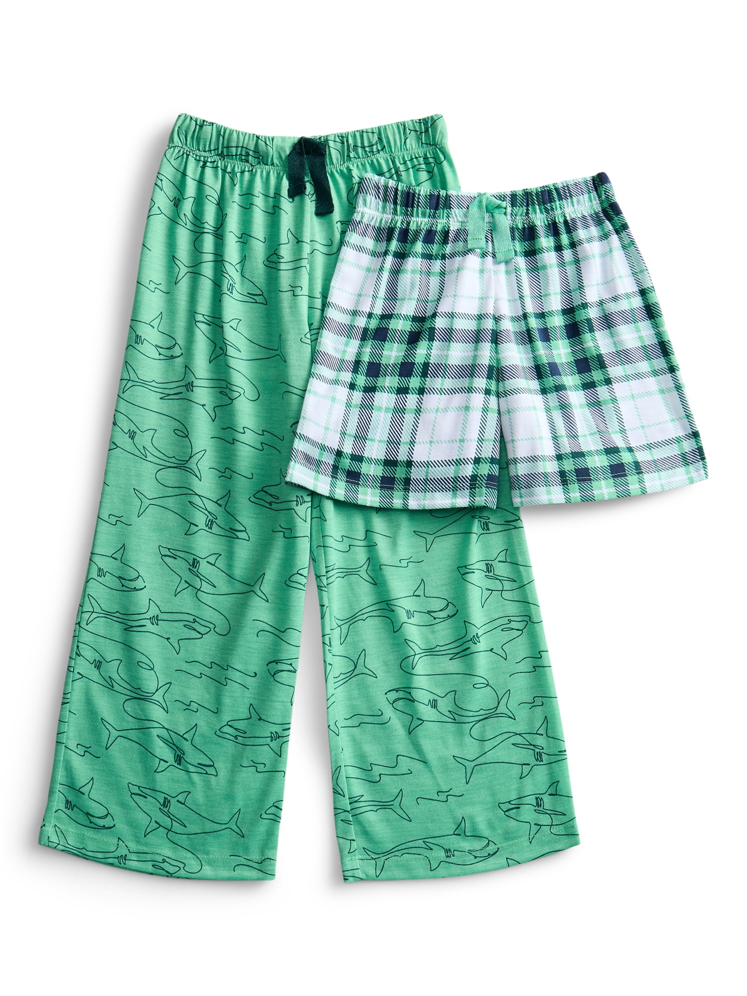 Wonder Nation Boys Sleep Pants and Shorts Set, 2-Pack, Sizes 4-18