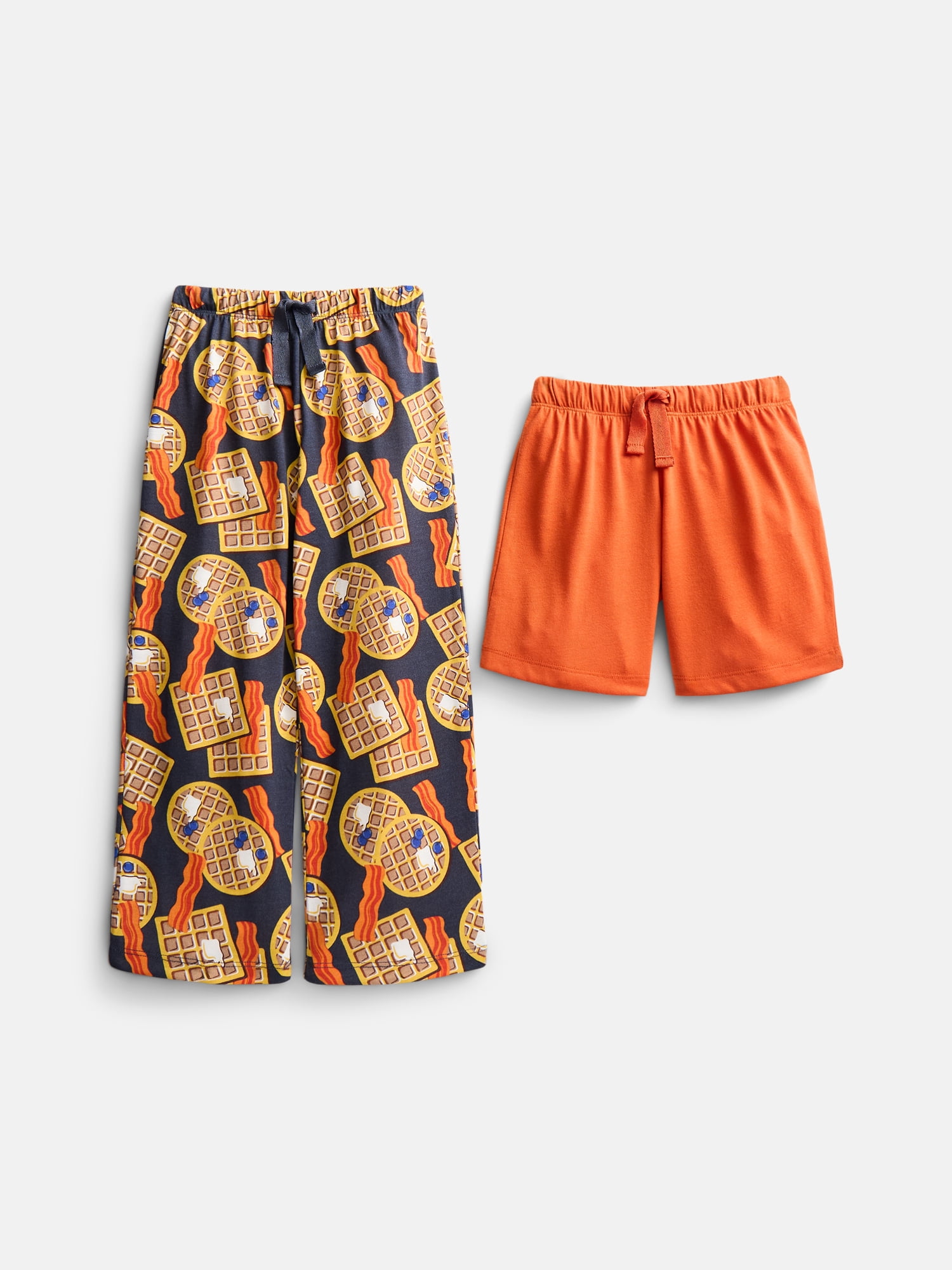 Wonder Nation Boys' Sleep Pants and Shorts Set, 2-Pack, Sizes 4-18