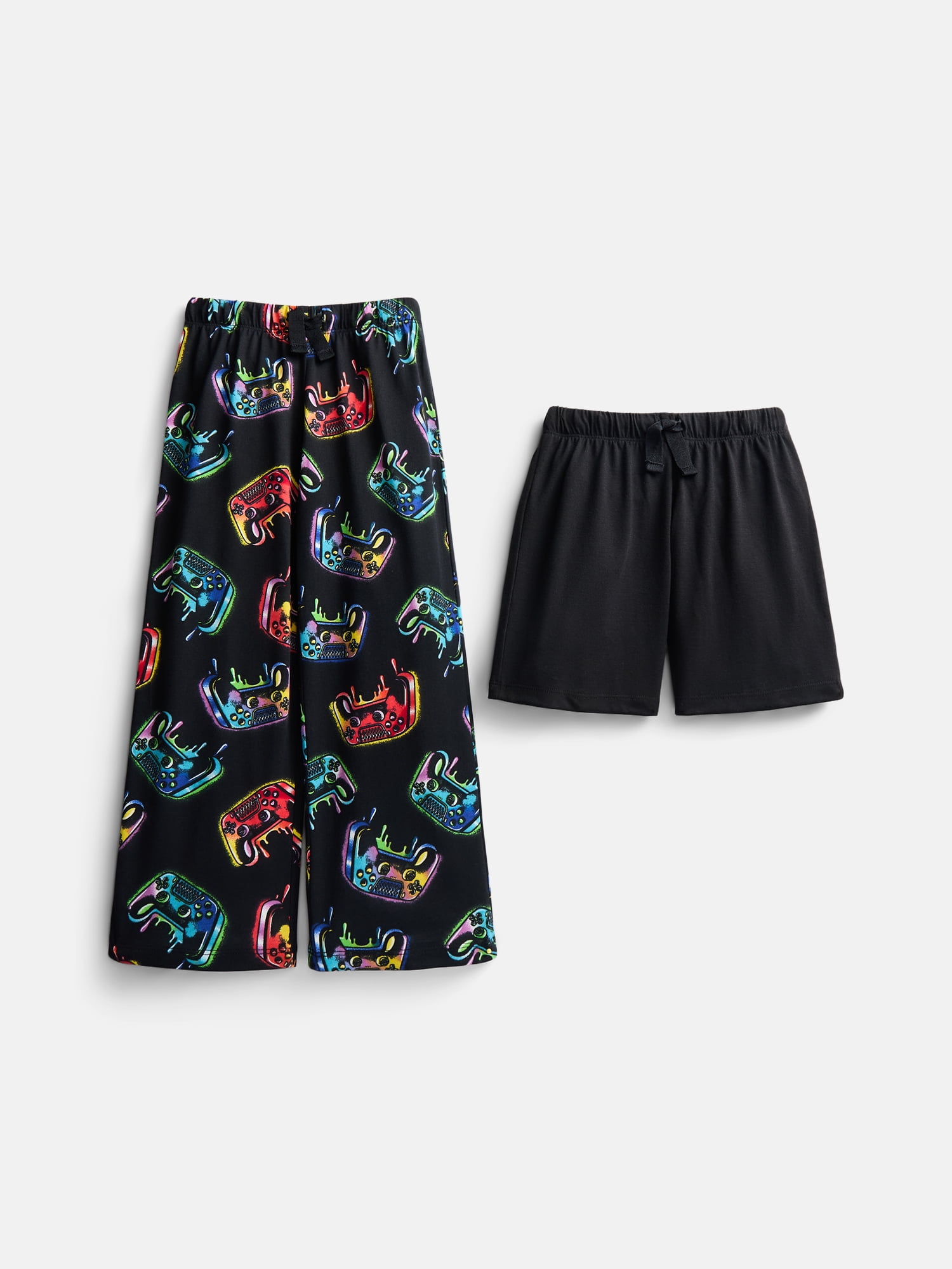 Wonder Nation Boys' Sleep Pants and Shorts Set, 2-Pack, Sizes 4-18