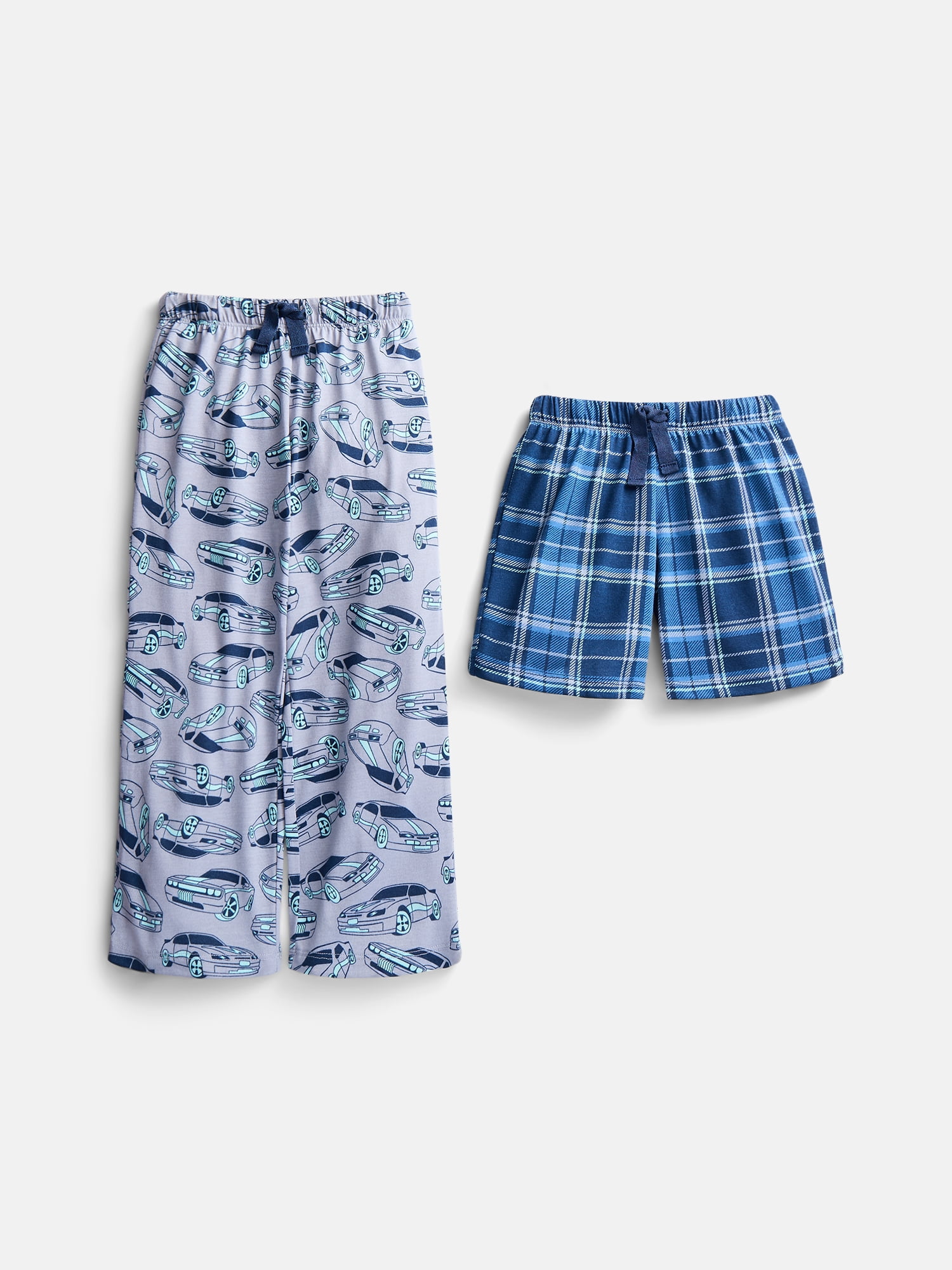 Wonder Nation Boys' Sleep Pants and Shorts Set, 2-Pack, Sizes 4-18