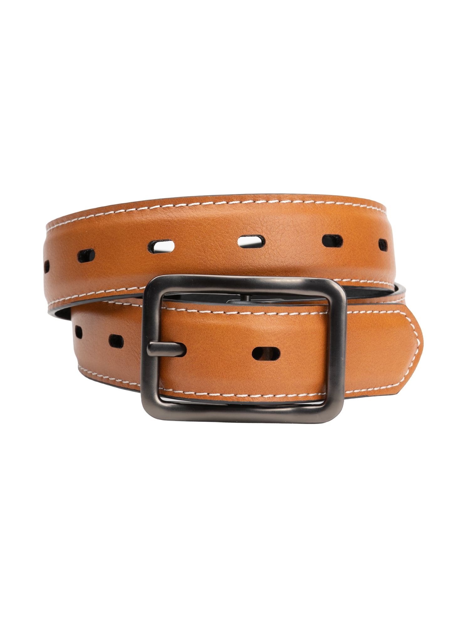 Wonder Nation Boys 28Mm Twist Reversible Belt Black Cognac