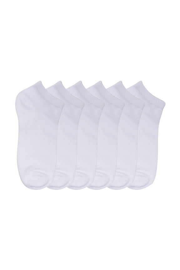 Boys 3-Pack No Show Socks, Shoe Sizes S (4.5-8.5) - L (3-9)