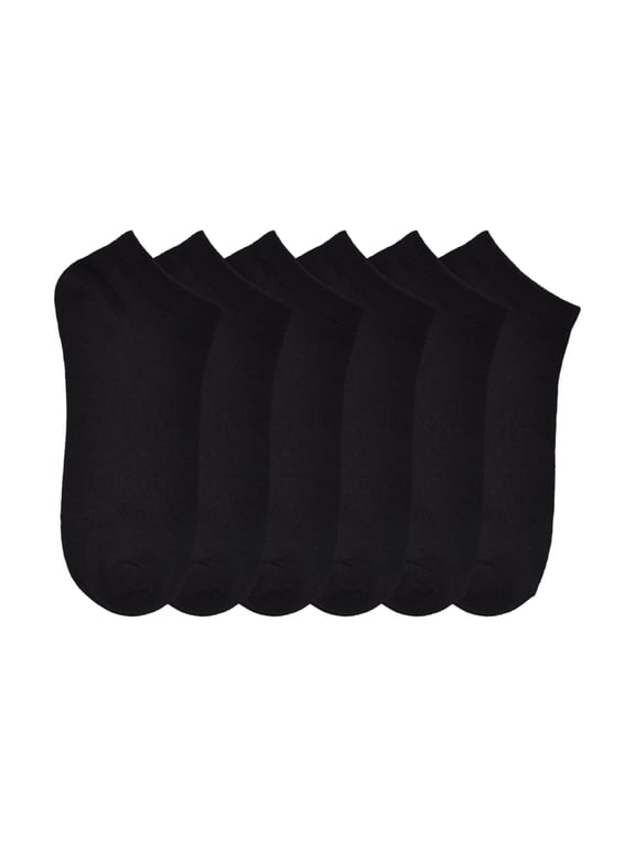 Boys 3-Pack No Show Socks, Shoe Sizes S (4.5-8.5) - L (3-9)