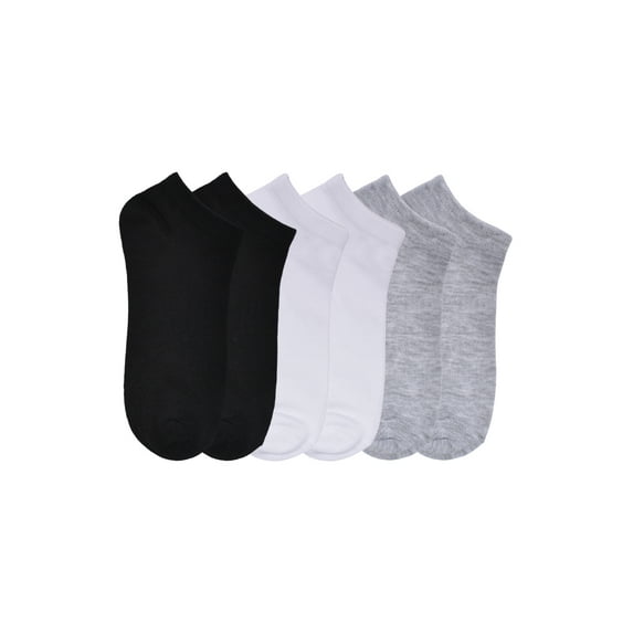 Wonder Nation Boys 3-Pack No Show Socks, Shoe Sizes S (4.5-8.5) - L (3-9)