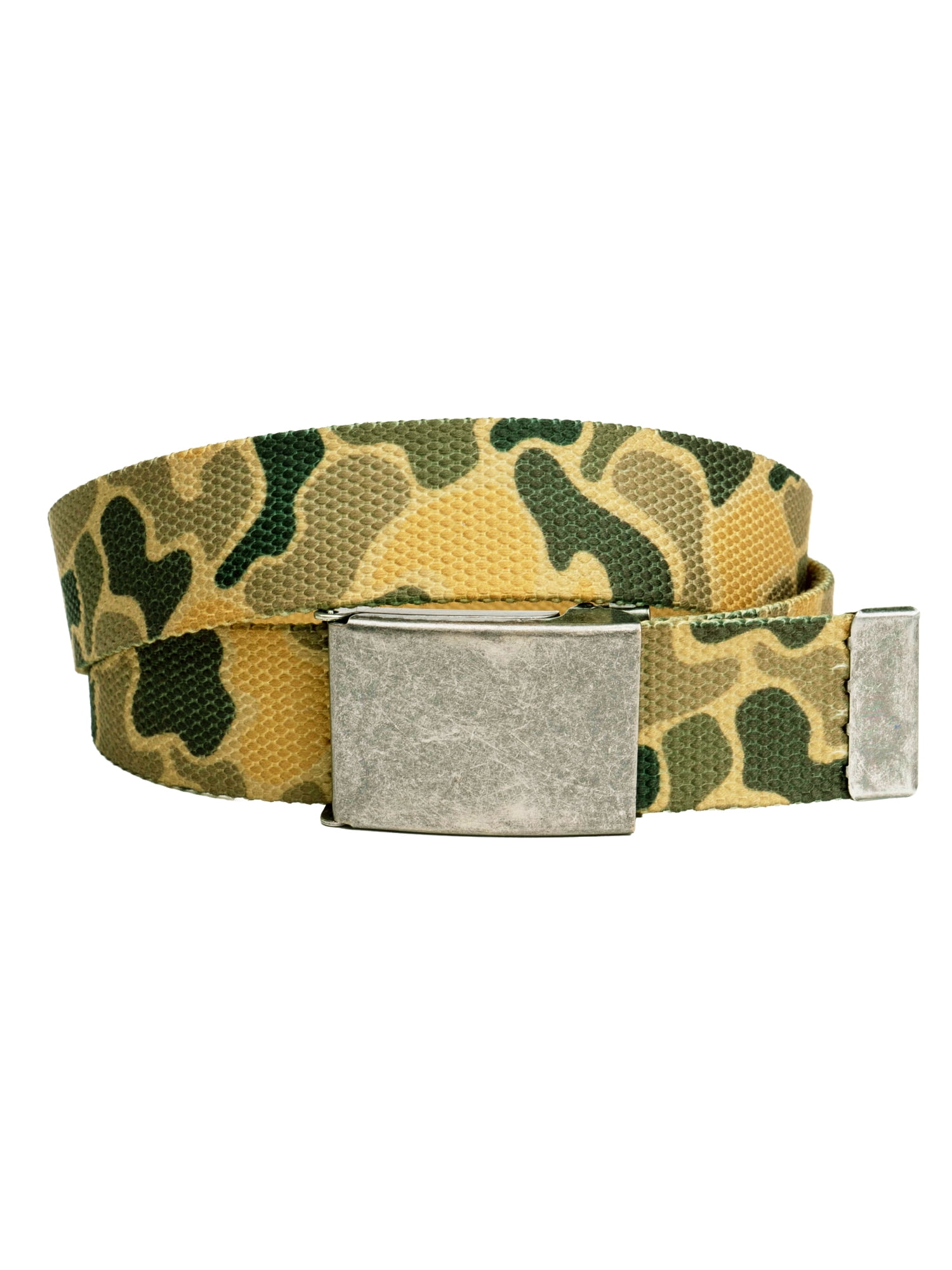 Wonder Nation Boys 32MM Camo Web Belt, Camo/Tan, Size S-L