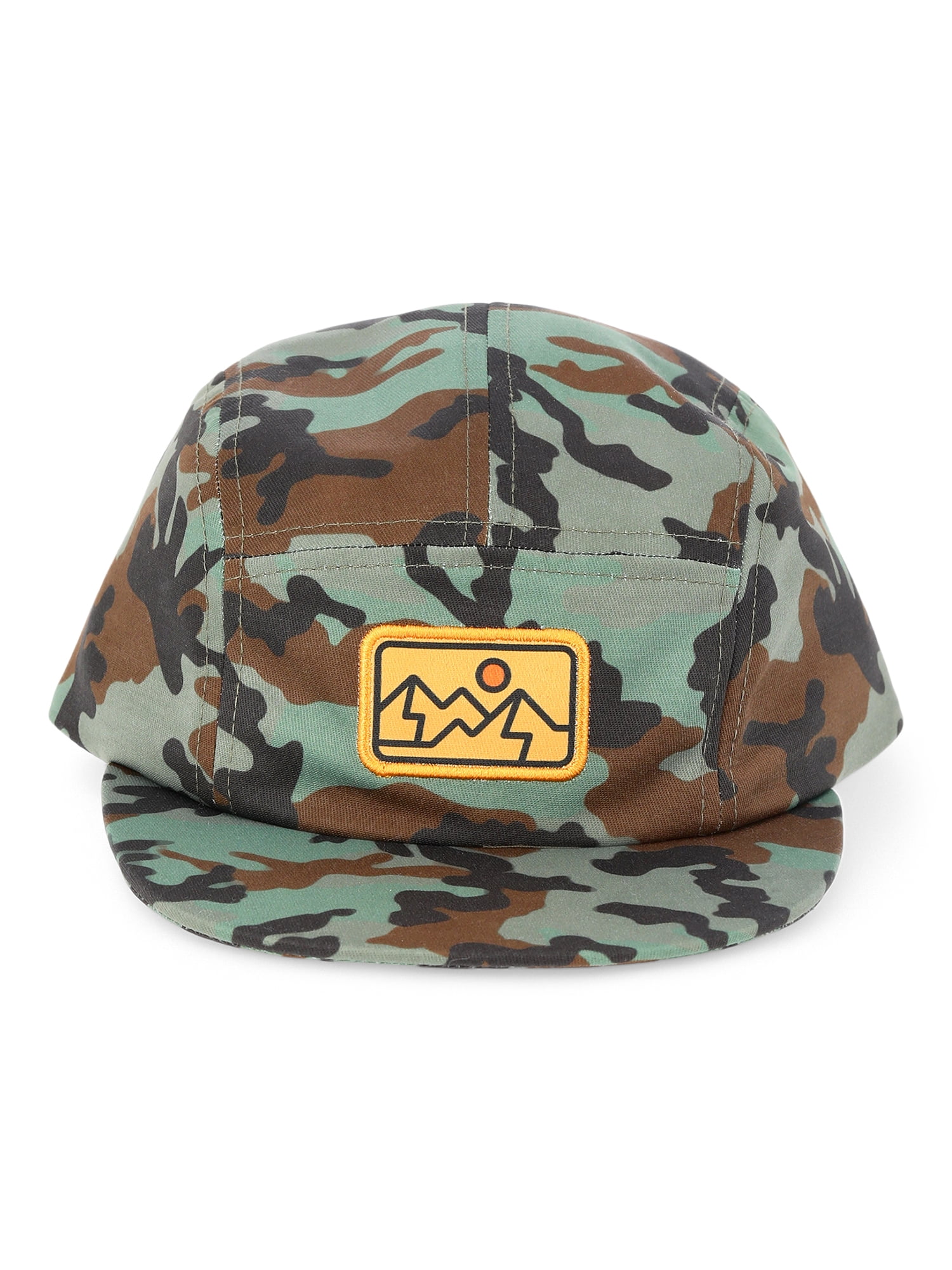 Wonder Nation Boys Camo Print Hat with Patch, One Size Fits Most