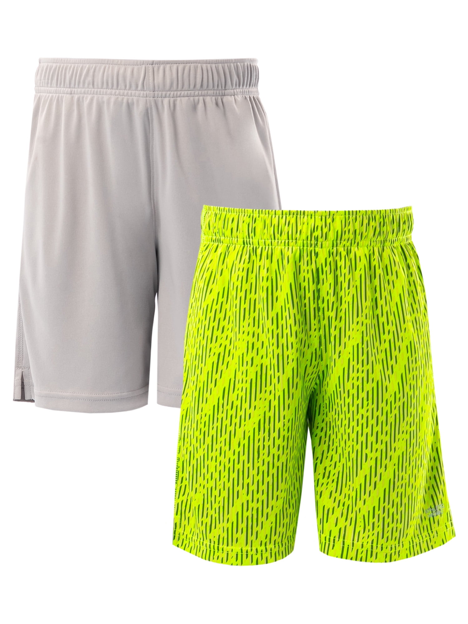 Athletic Works Boys Core Performance Shorts, 2-Pack, Sizes 4-18 & Husky