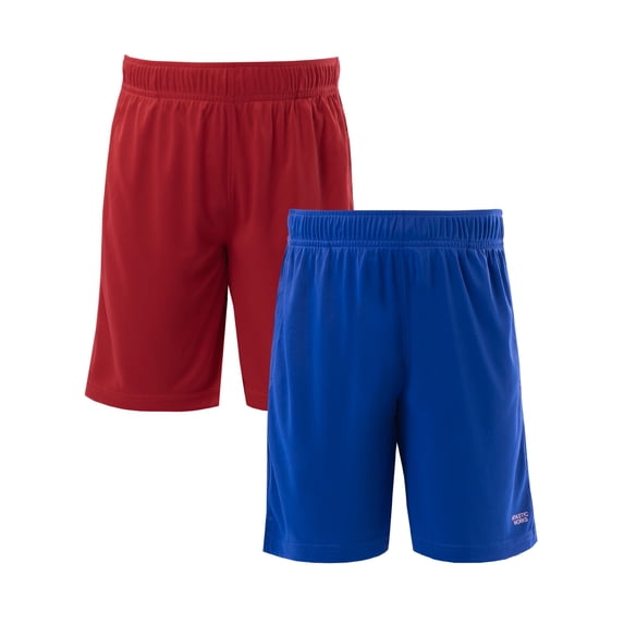 Athletic Works Boy's Core Short, 2-Pack, Sizes 4-18 & Husky