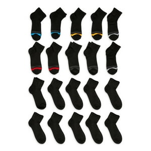 Wonder-Nation-Boys-Ankle-Sock-20-Pack-Si
