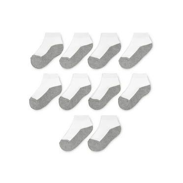 Wonder Nation Boys Ankle Socks, 10 Pack, 3T- 5T
