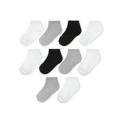 Wonder Nation Boys Ankle Socks, 10 Pack, Size 0M- 5T
