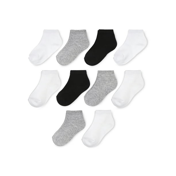 Wonder Nation Boys Ankle Socks, 10 Pack, Size 18M- 36M - Walmart.com