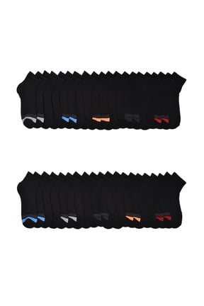 Boys Ankle Socks, 20-Pack, Sizes S (6-10.5) - L (4-10)