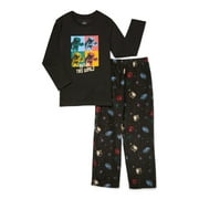 Wonder Nation Boys Astro Long Sleeve Top and Pants, 2-Piece Sleep Set, Sizes 4-18 & Husky