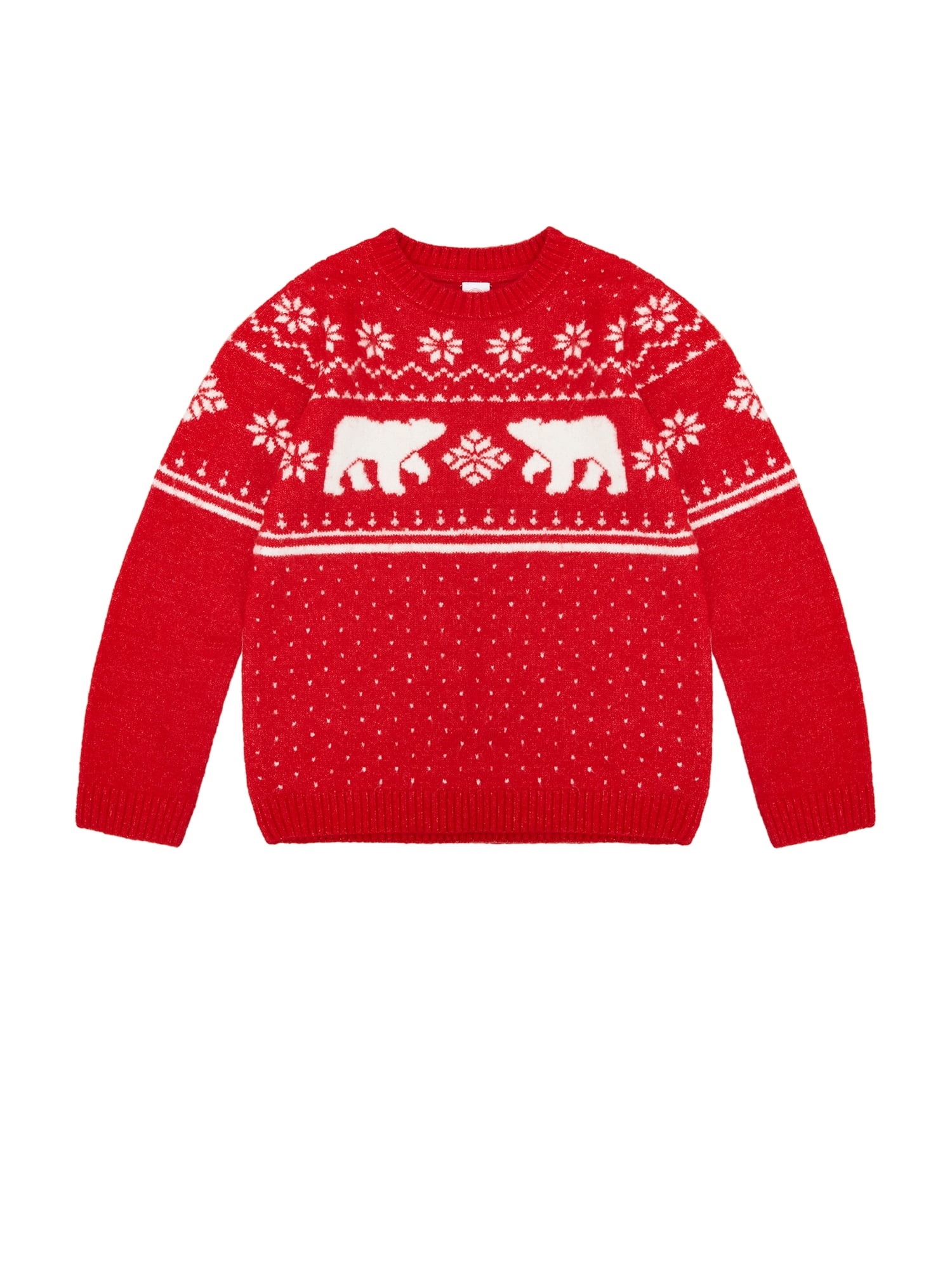 Wonder Nation Boys Holiday Fair Isle Sweater, Sizes 4-18 & Husky