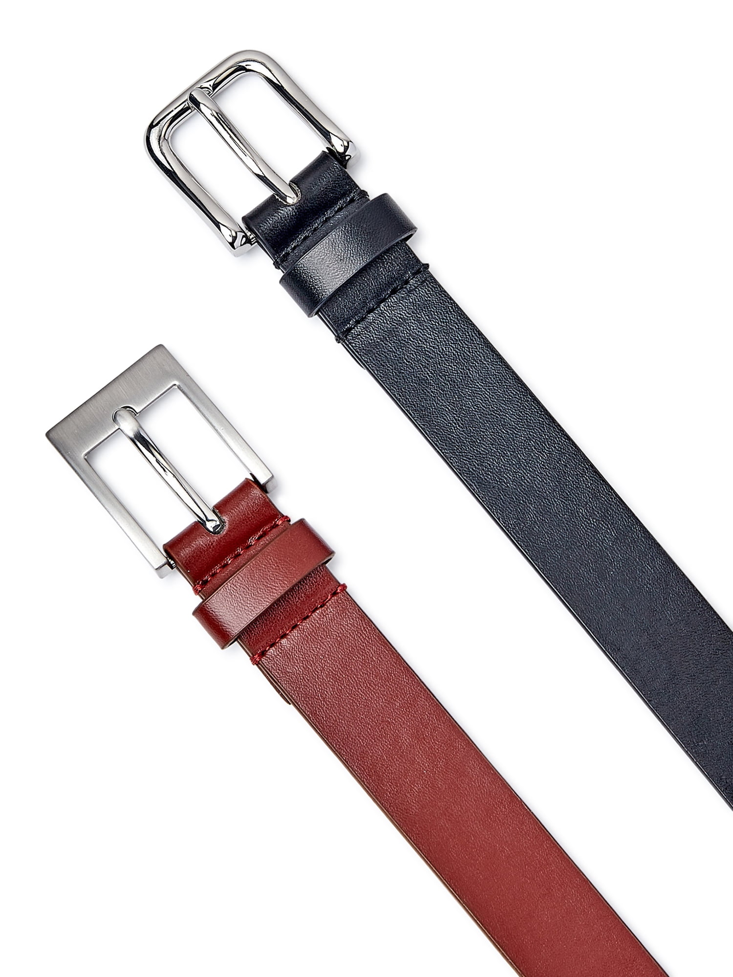 Orijin Logo Reversible Wide Leather Belt (Black/Red)
