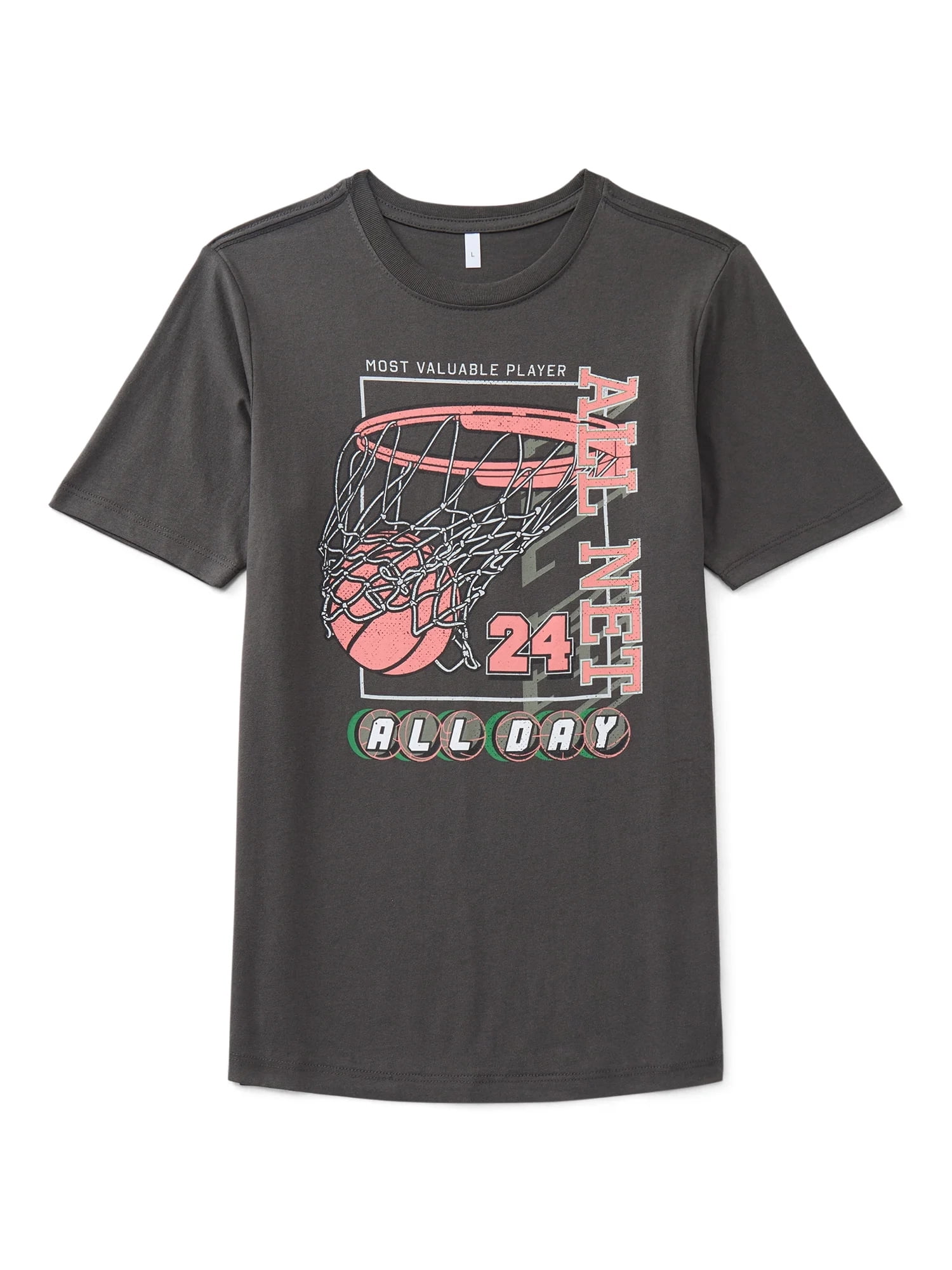 Wonder Nation, Boys' & Big Boys' Graphic Tee, All Net All Day, Sizes 4-18