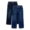 thumbnail image 1 of Wonder Nation Boys Bootcut Denim, 2-Pack, Sizes 4-18 & Husky, 1 of 3