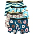 thumbnail image 1 of Wonder Nation Boys Boxer Brief Breakfast Underwear, 4-Pack, Sizes S-XL, 1 of 7