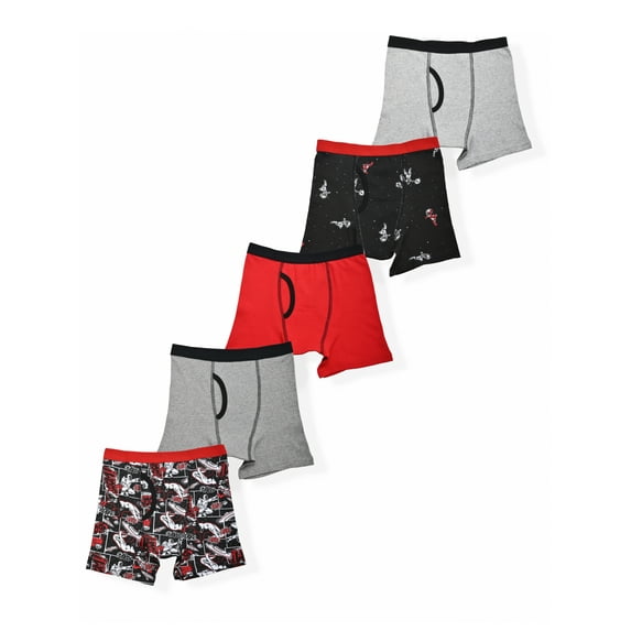 Wonder Nation Boys Boxer Briefs, 5-Pack, Sizes S-XXL & Husky