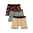 thumbnail image 1 of Wonder Nation Boys’ Breakfast Boxer Brief Underwear, 3-Pack, Sizes S-XL, 1 of 5