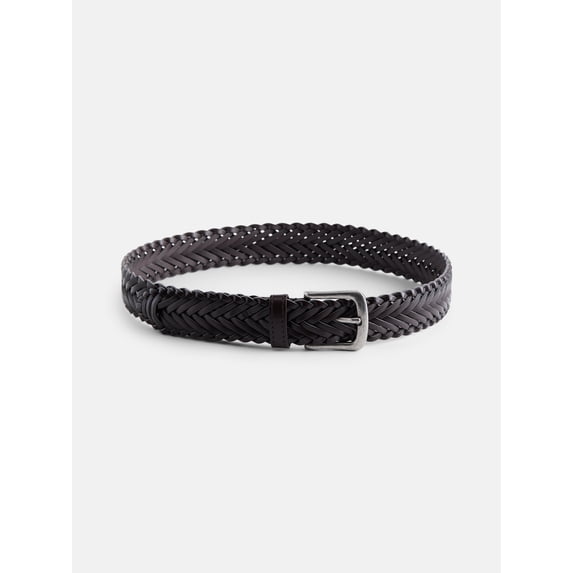 Wonder Nation Boys Brown Braided Belt, Sizes S-L