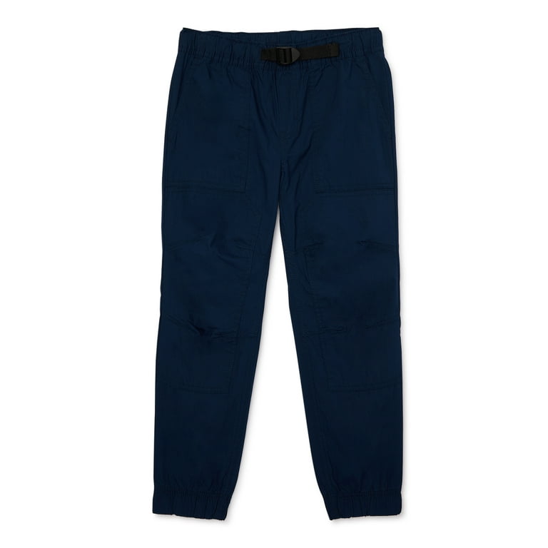 Wonder Nation Boys Buckle Cargo Jogger Pants Sizes 4 18 Husky Walmart