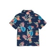 thumbnail image 1 of Wonder Nation Boys Camp Collar Button Up Shirt with Short Sleeves, Sizes 4-12, 1 of 3