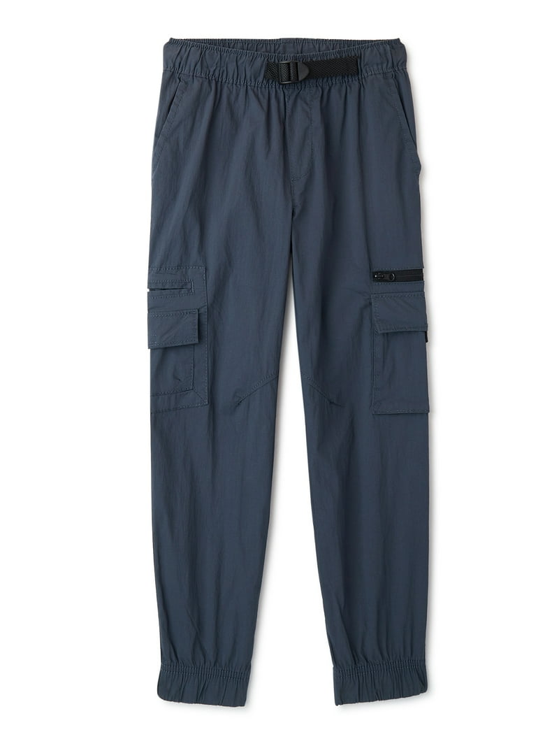 Wonder Nation Boys Cargo Jogger Pants, Sizes 4-18 Husky