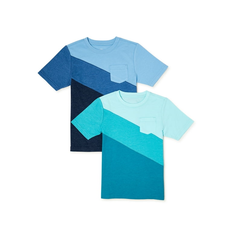 boys color block shirt