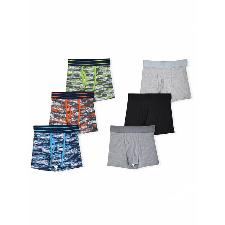 Hanes Boys' Underwear, Cool Comfort Stretch Mesh Boxer Briefs, 6-Pack